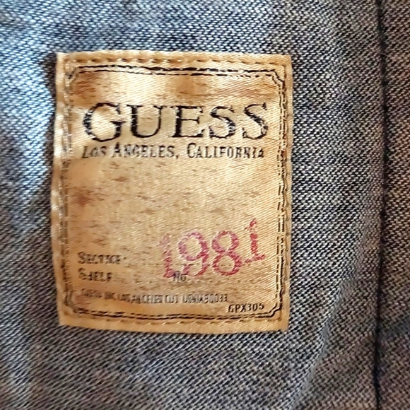 SALE! GUESS Los Angeles vintage denim vest - Picture 3 of 12